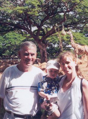 Jenny, Pat and Paul at the Honolulu zoo